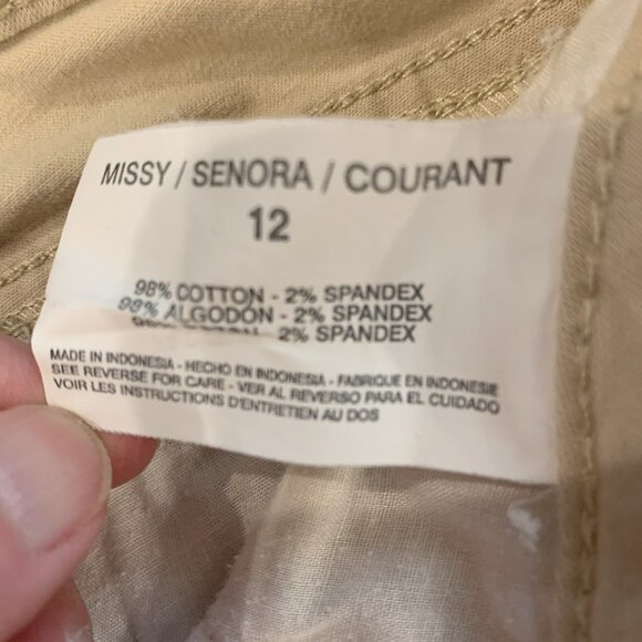 Nine West Vintage America Collection Khaki Size 12/31 - Picture 3 of 4